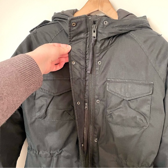 Aritzia Black Hooded Parka - Picture 6 of 11